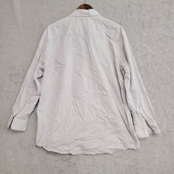 NWOT Calvin Klein Mens XL Tech Active Stretch Button-Down Shirt White & Purple - Picture 3 of 7